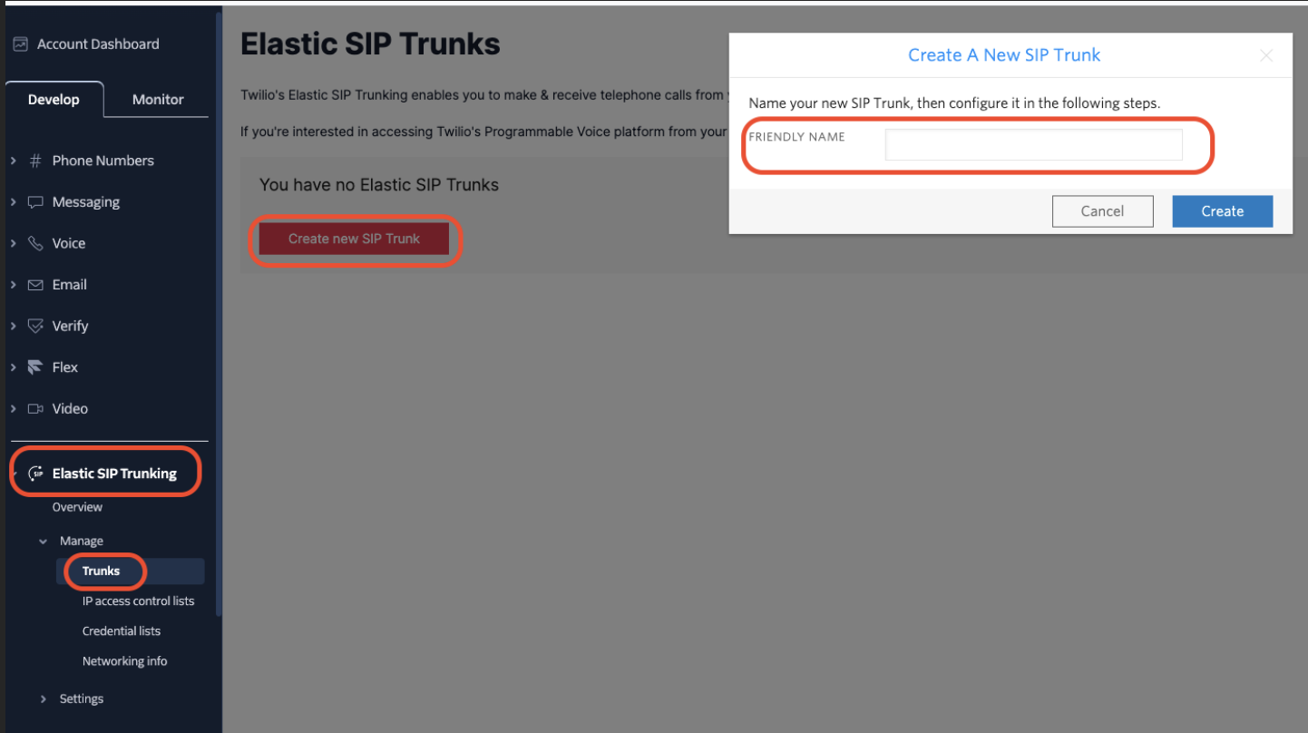 Setup a SIP Trunk in Twilio for RingQ